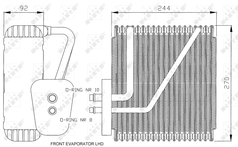 Vaporizador de aparelho de ar condicionado para Seat Alhambra  7V8, 7V9