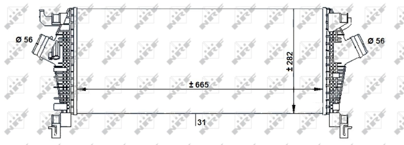 Radiador de intercooler NRF 30932