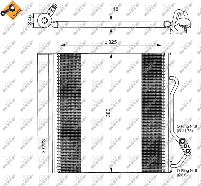 Compre 35720 NRF Radiador de aparelho de ar condicionado