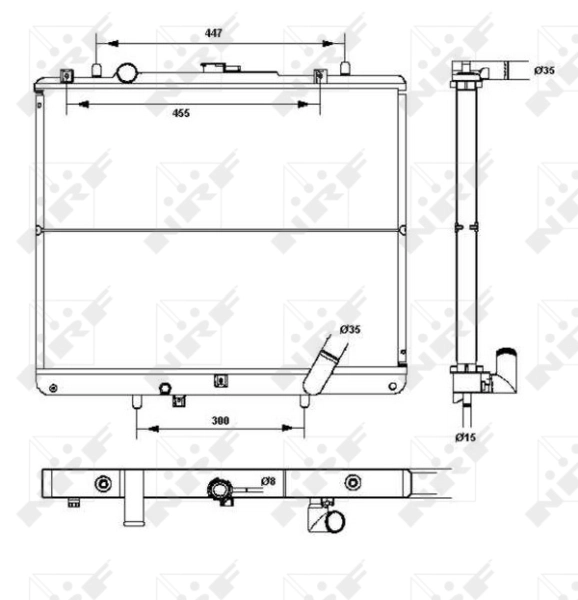 Compre 52234 NRF Radiador de esfriamento de motor