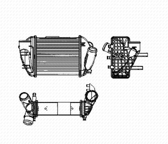 Radiador de intercooler 30755 NRF