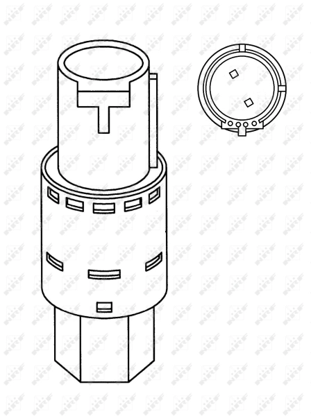Sensor de pressão absoluta de aparelho de ar condicionado Ford Focus I DFW