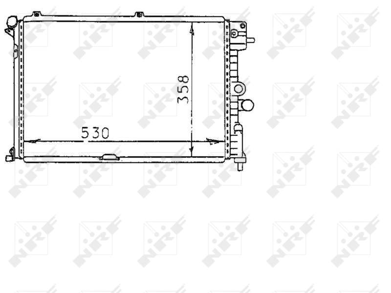 Radiador de esfriamento de motor 1300084 Ford