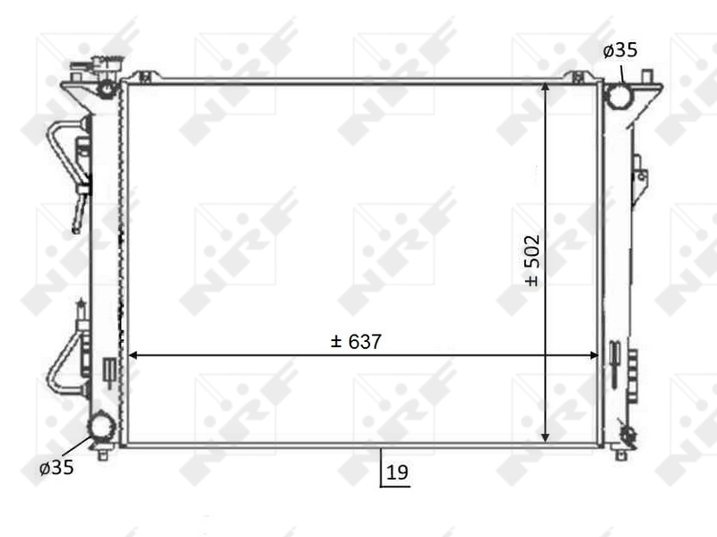 Radiador de esfriamento de motor Hyundai Sonata V NF ao melhor preço
