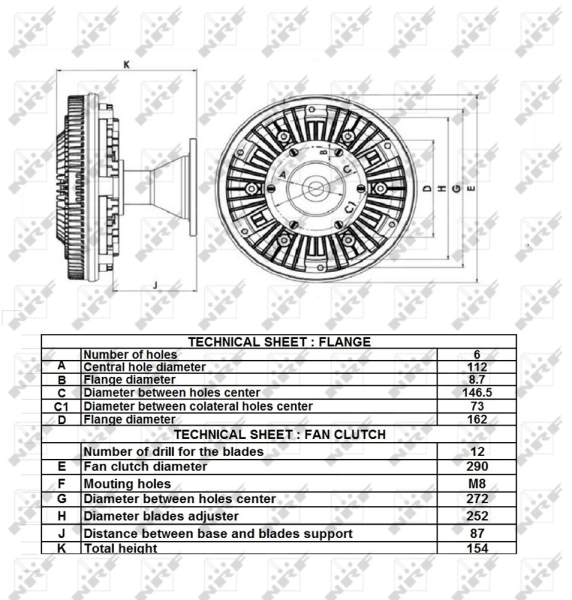 Acoplamento viscoso de ventilador de esfriamento 4702000422 Mercedes