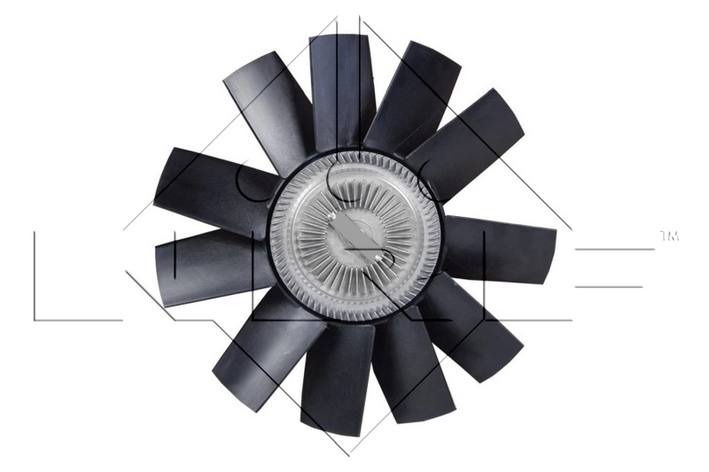Acoplamento viscoso de ventilador de esfriamento para Volkswagen LT 2DA, 2DD, 2DH
