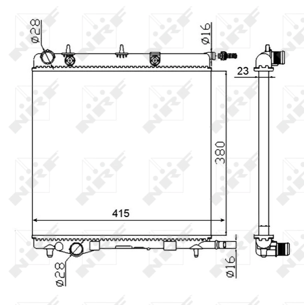 Compre 1691075380 General Motors Radiador de esfriamento de motor