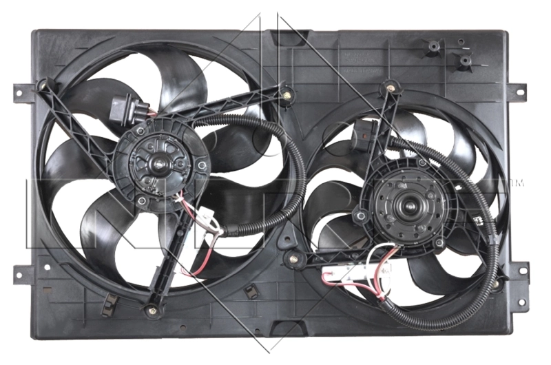 47059 NRF Difusor do radiador de esfriamento, montado com motor e roda de aletas