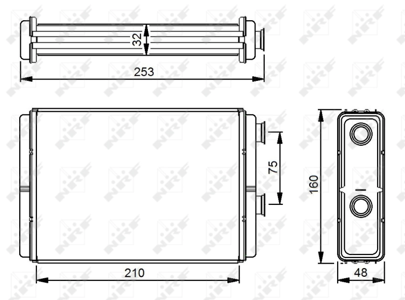 Radiador de forno (de aquecedor) NRF 53233