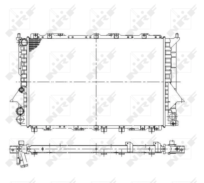 Compre 58868 NRF Radiador de esfriamento de motor
