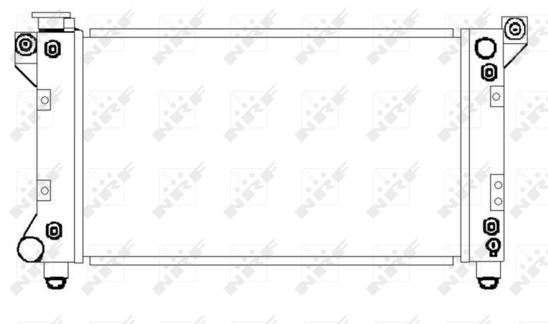 Radiador de esfriamento de motor NRF 50237