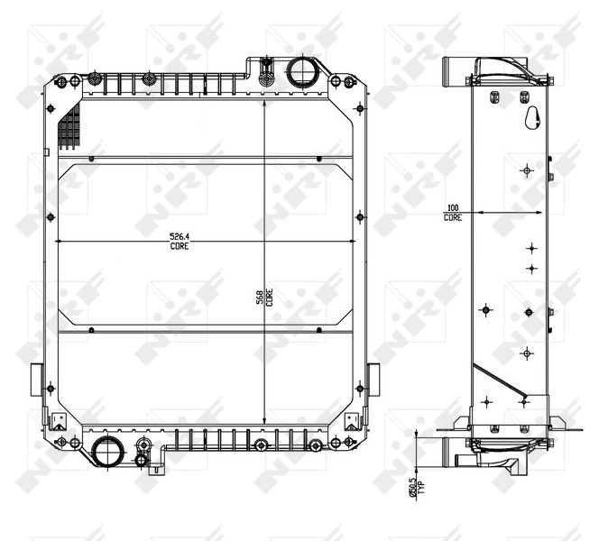 Compre 54071 NRF Radiador de esfriamento de motor