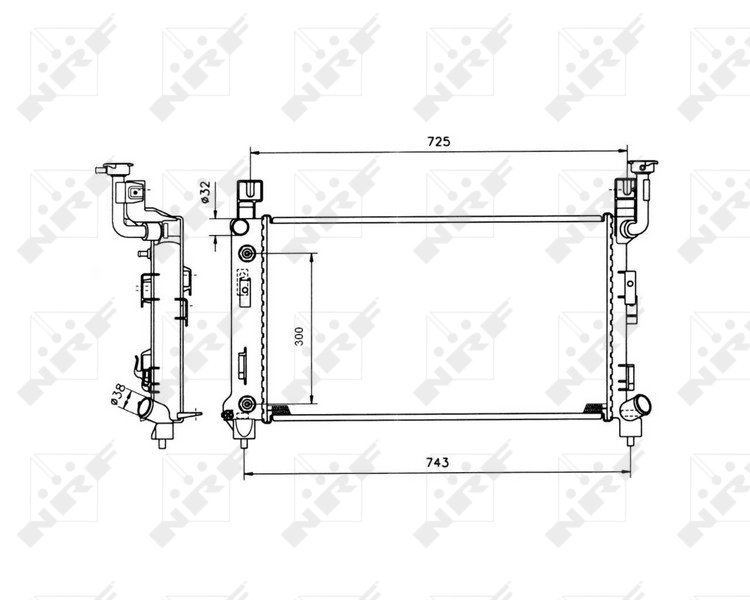 Radiador de esfriamento de motor Chrysler Voyager I  ao melhor preço