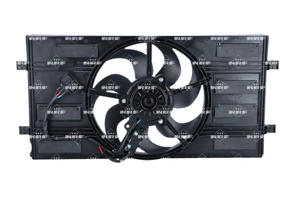 Ventilador elétrico de esfriamento montado (motor + roda de aletas) para Seat Ibiza V KJ1, KJG