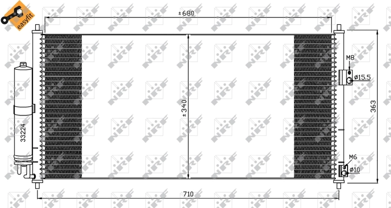 Compre 35565 NRF Radiador de aparelho de ar condicionado