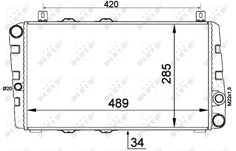 Compre M038004A Jdeus Radiador de esfriamento de motor