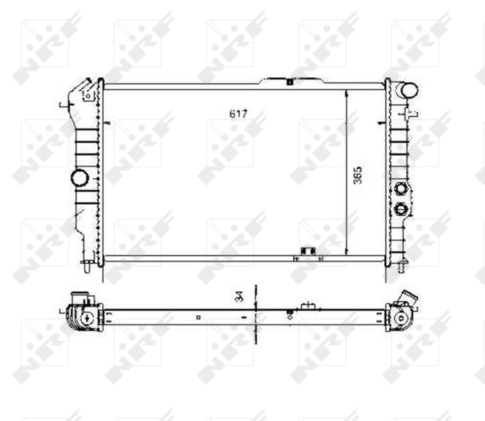Compre 58972 NRF Radiador de esfriamento de motor