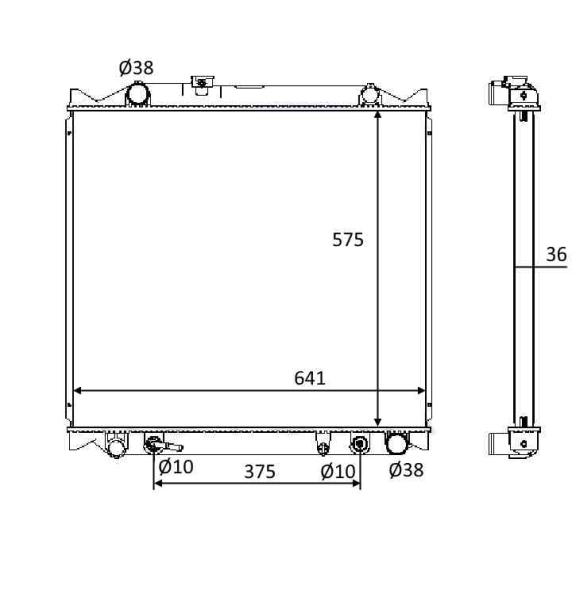 Radiador de esfriamento de motor Toyota 164005B420 preço, a partir de 174,71 USD