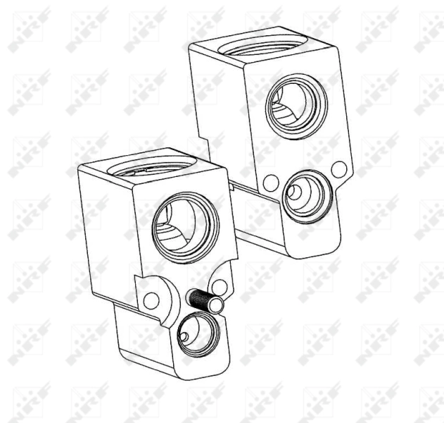 Válvula TRV de aparelho de ar condicionado JQD100270 Land Rover