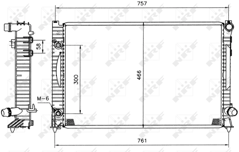Compre 51586 NRF Radiador de esfriamento de motor
