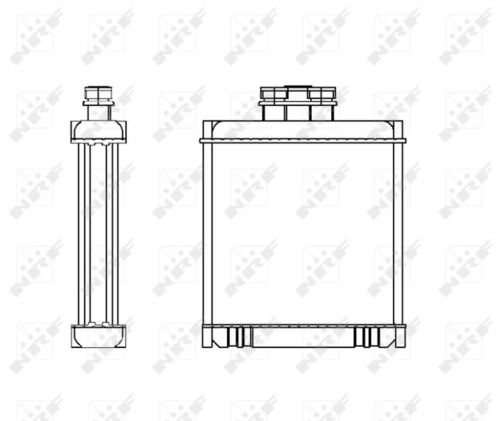 Radiador de forno (de aquecedor) 53558 NRF