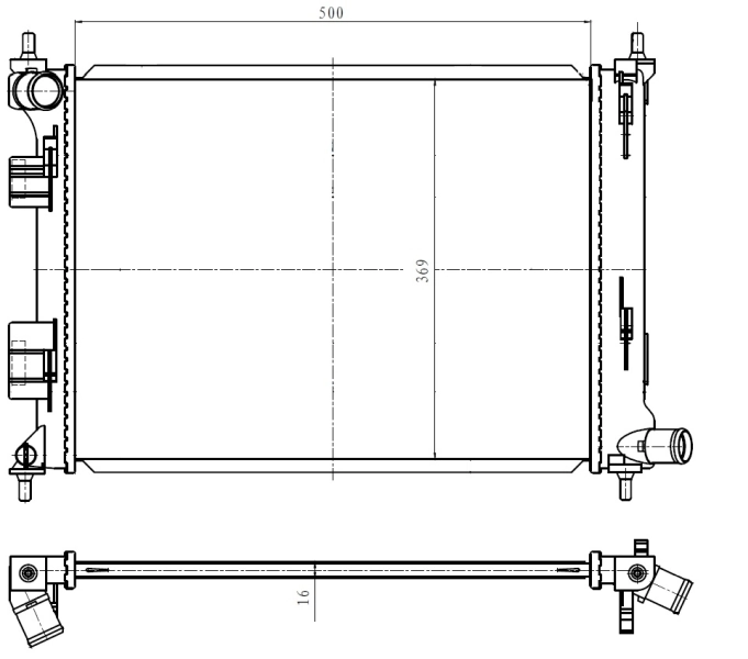 Radiador de esfriamento de motor Hyundai Accent preço, a partir de 70,06 USD