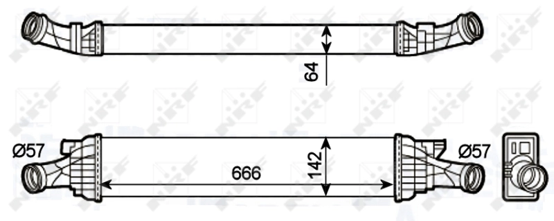 Compre 0030180011 Depo/Loro/Abakus Radiador de intercooler