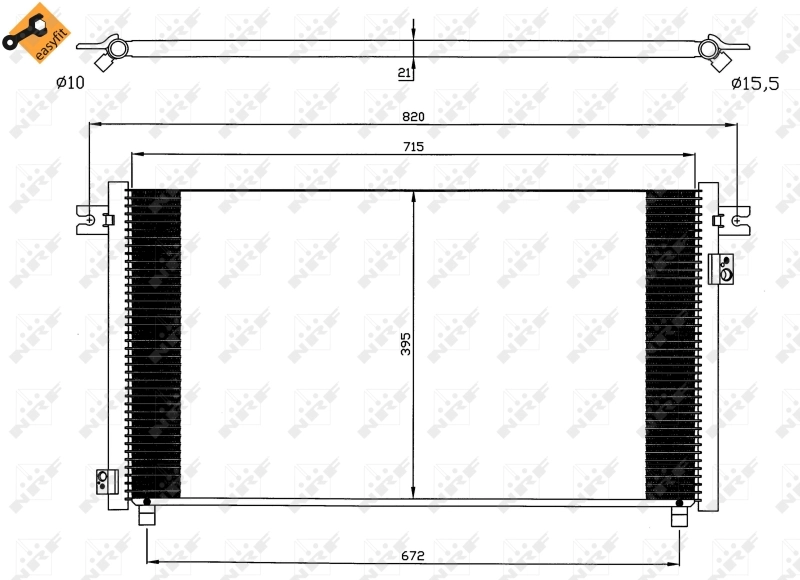 Radiador de aparelho de ar condicionado Nissan Patrol preço, a partir de 98,22 USD