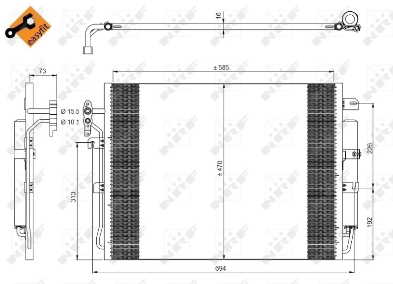 Compre Radiador de aparelho de ar condicionado Land Rover Range Rover 