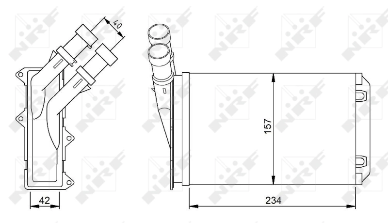 Radiador de forno (de aquecedor) HELLA 8FH351311284 preço, a partir de 25,83 USD