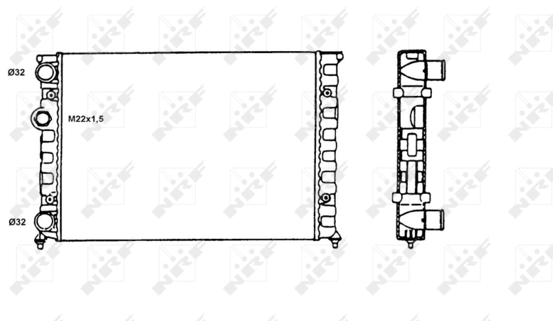 Compre 58819 NRF Radiador de esfriamento de motor