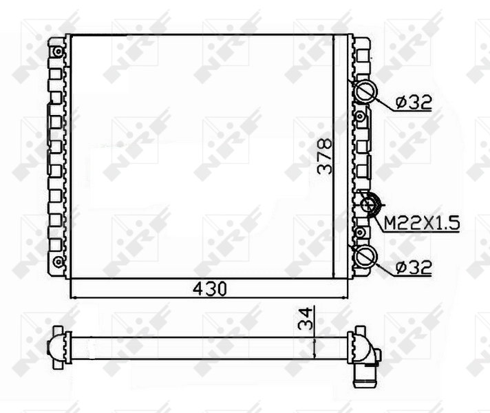 Compre 509519 NRF Radiador de esfriamento de motor