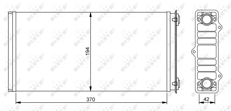 Radiador de forno (de aquecedor) 54254 NRF