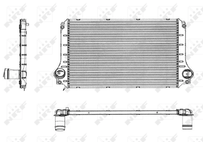  Radiador de intercooler Toyota Corolla VERSO monovolume (R10) (2004 - 2009) VERSO