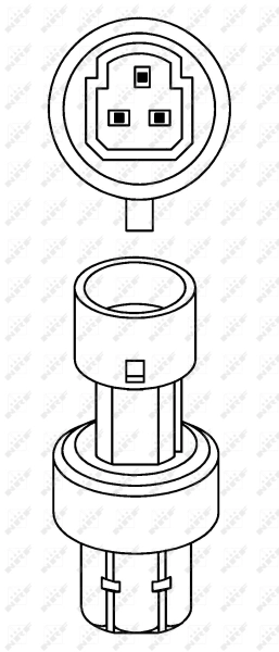Sensor de pressão absoluta de aparelho de ar condicionado 38943 NRF