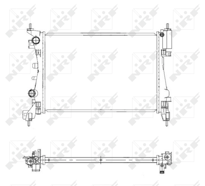 Radiador de esfriamento de motor 1300279 General Motors