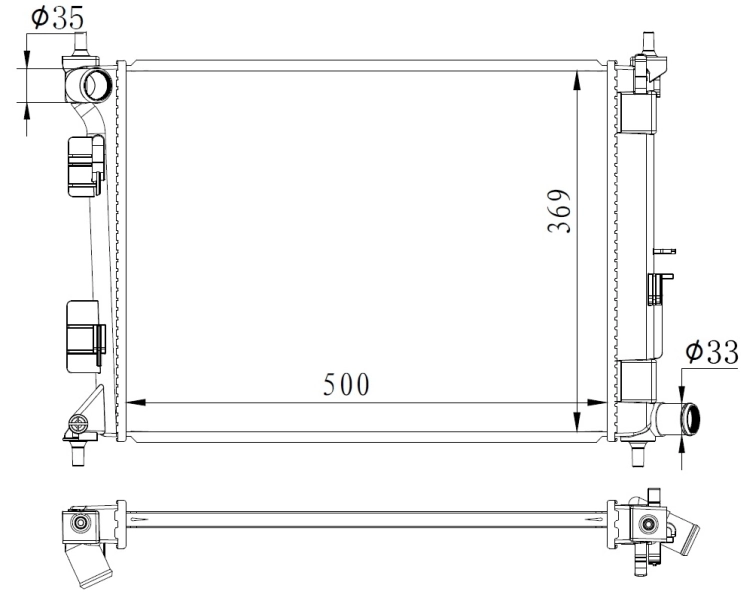 Radiador de esfriamento de motor Hyundai I20 preço, a partir de 96,68 USD