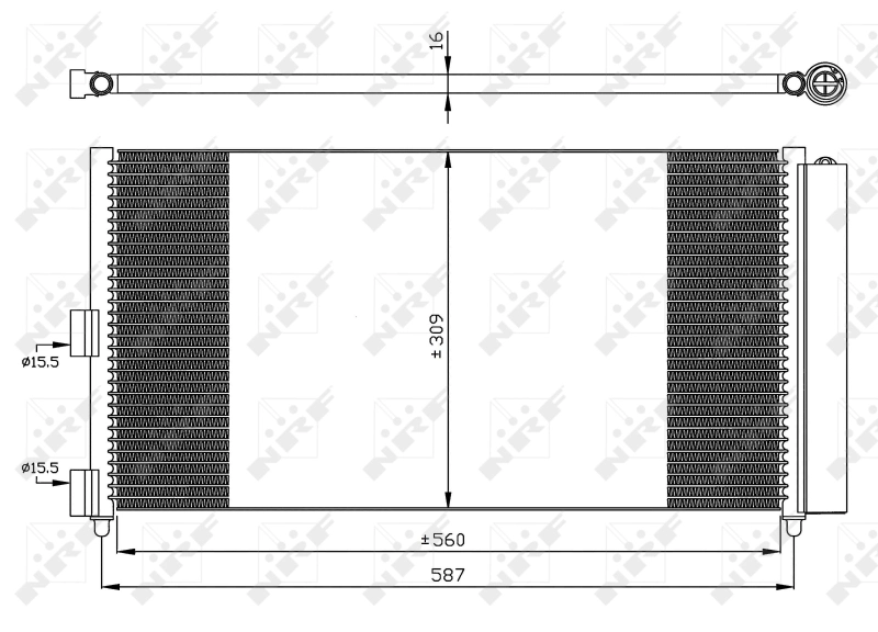 Radiador de aparelho de ar condicionado NRF 35500 preço, a partir de 78,45 USD