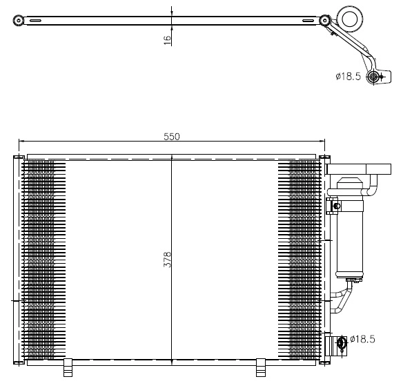 Radiador de aparelho de ar condicionado Kale 347320 preço, a partir de 116,53 USD