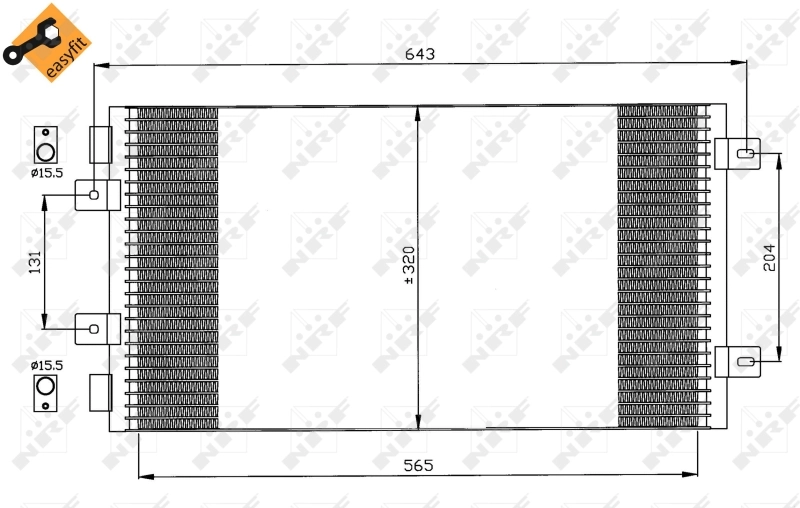 Compre BC364 Magneti Marelli Radiador de aparelho de ar condicionado