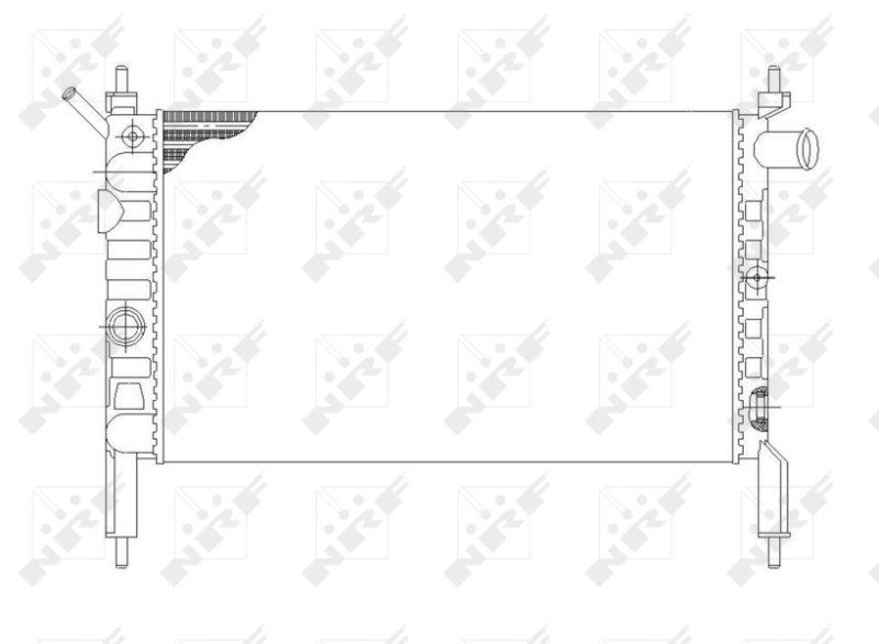 Compre 58930 NRF Radiador de esfriamento de motor