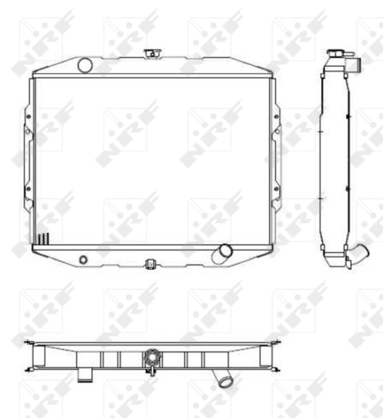 HR171501 Mitsubishi Radiador de esfriamento de motor
