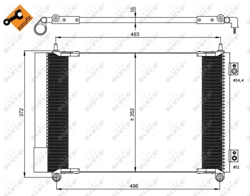 5723K8C4S Polcar Radiador de aparelho de ar condicionado
