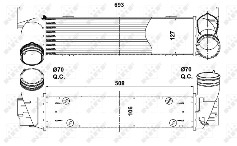 Compre 30386 NRF Radiador de intercooler
