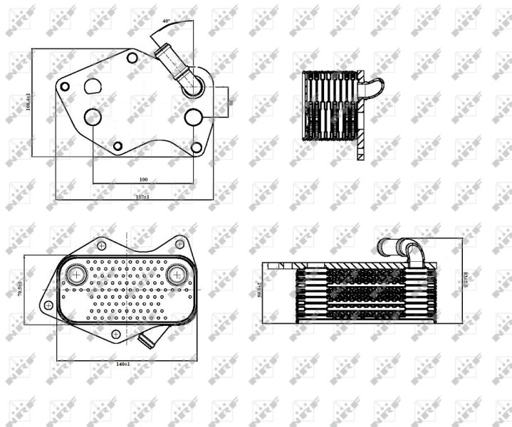 Radiador de óleo AND 3L117003 preço, a partir de 62,01 USD