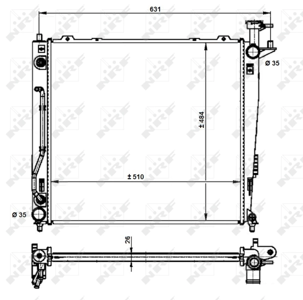 Radiador de esfriamento de motor KIA Sorento preço, a partir de 136,15 USD