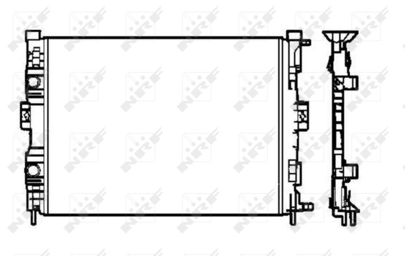 Compre 58328 NRF Radiador de esfriamento de motor