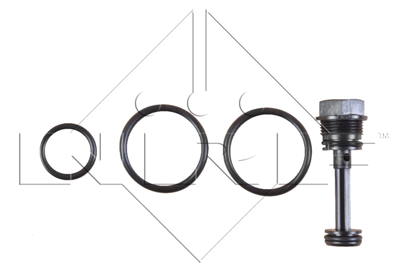 Radiador de esfriamento de motor 53956 NRF