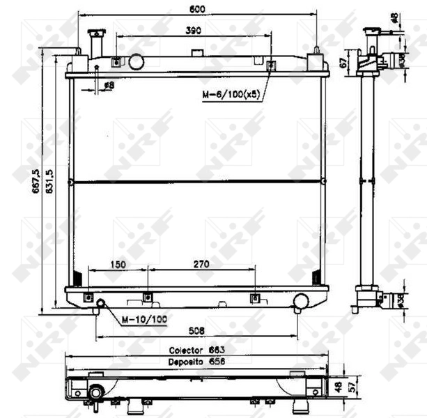 Compre Radiador de esfriamento de motor Toyota Hiace 4