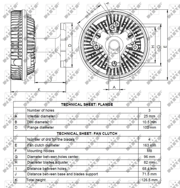 Compre 49078 NRF Acoplamento viscoso de ventilador de esfriamento